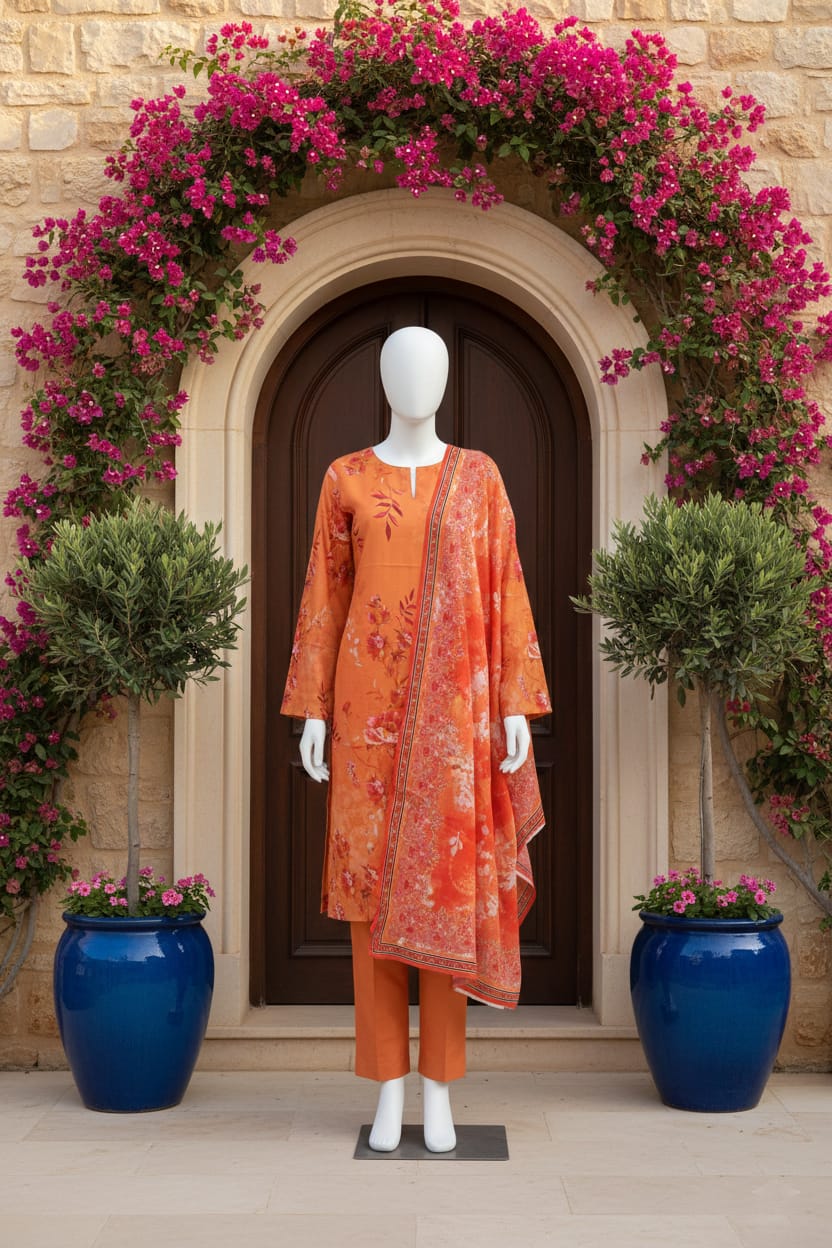 Printed Lawn Unstitched 3 Piece - 12020210