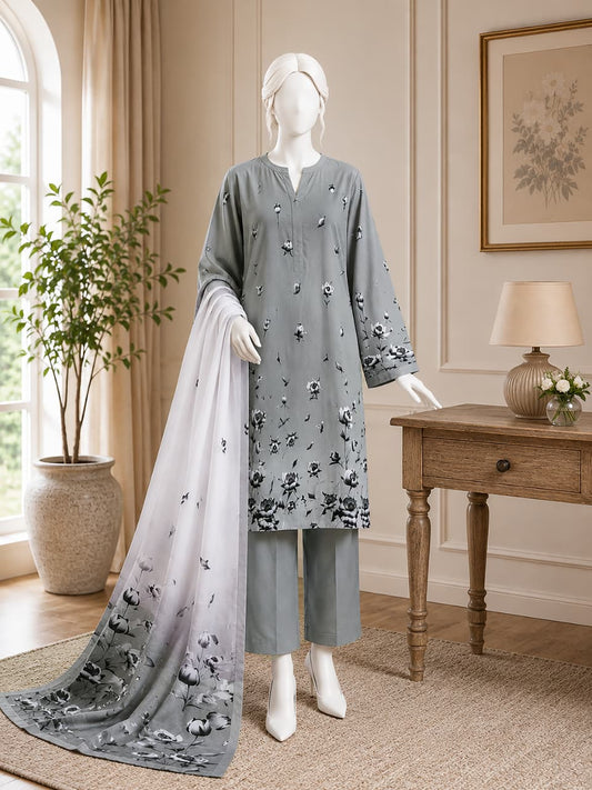 Printed Lawn Unstitched 3 Piece - 12471108