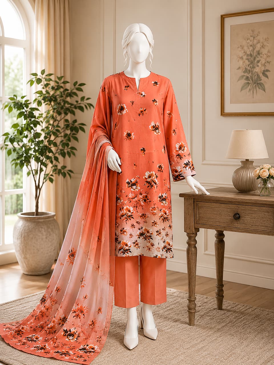 Printed Lawn Unstitched 3 Piece - 12471102